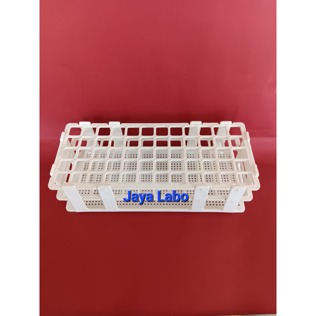Jual Test Tube Rack White dia. 16mm/ Rak Tabung Reaksi Plastik 5x12 60 ...
