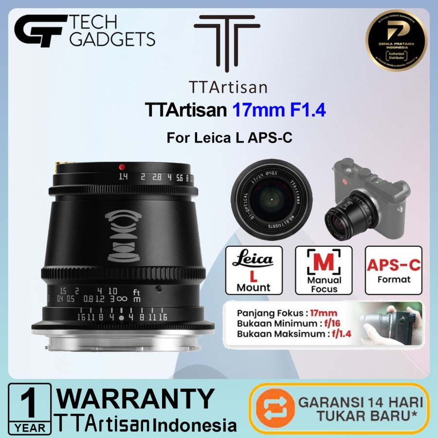 Jual Ttartisan 17mm F1 4 For Aps C Camera Shopee Indonesia