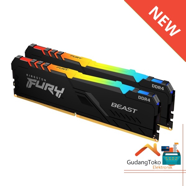 Jual RAM PC Kingston HyperX Fury 16GB DDR4 3600MHz 2x8GB RGB Dual Kit ...