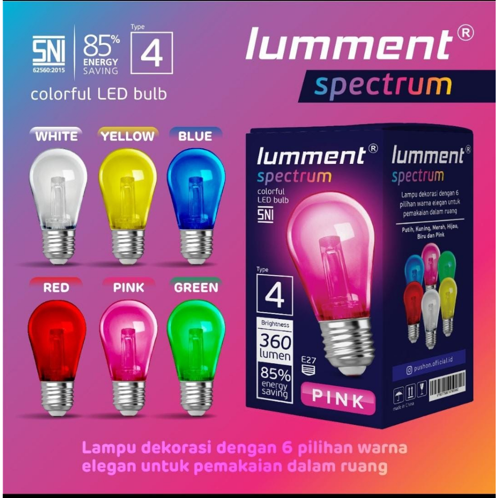 Jual Lumment Spectrum Lampu LED Warna Warni Type 4 | Shopee Indonesia
