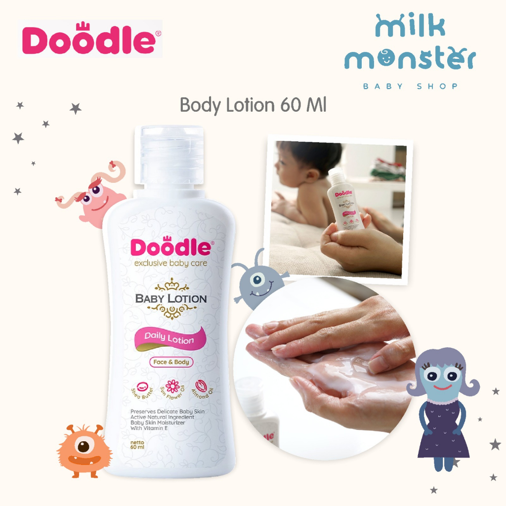 Jual Doodle Baby Lotion Face and Body Lotion / lotion bayi dan anak