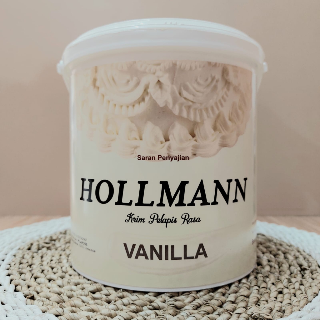 Jual HOLLMAN BUTTER CREAM SIAP PAKAI PUTIH/VANILLA 1KG Shopee Indonesia