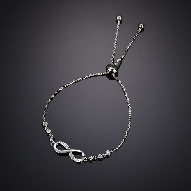 Jual Ardis Gelang Mata Mutiara Infinity Serut Adjustable Wanita Silver ...