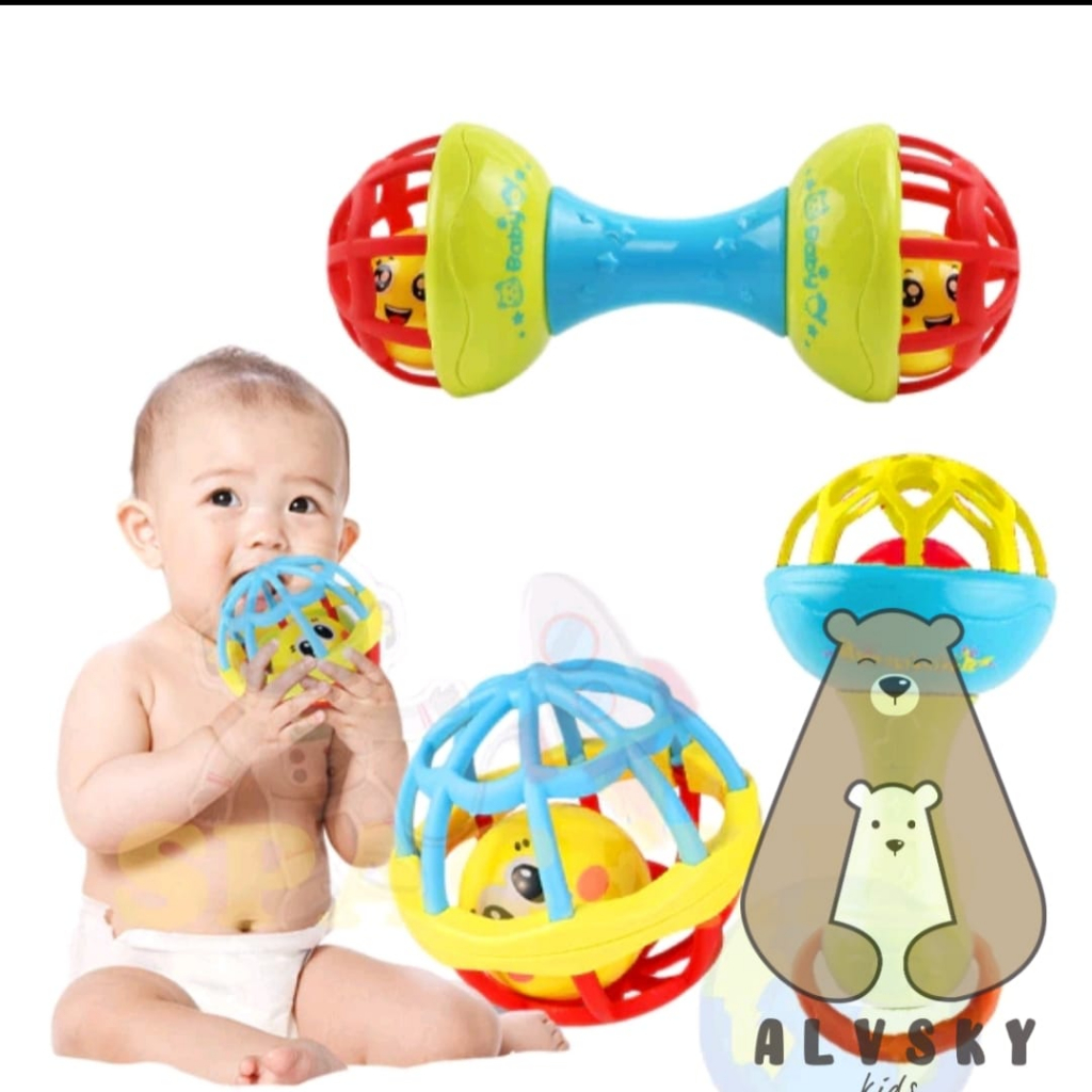 Jual MAINAN BAYI RATTLE STICK BUNYI KERINCINGAN BABY SOFT TEETHER ...