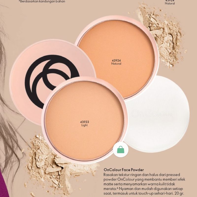 Jual OnColour Face Powder Natural / Light Shopee Indonesia