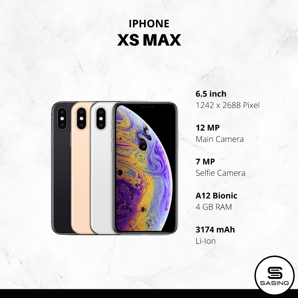 Jual Iphone Xs Max 512 Gb Second Original Shopee Indonesia 8419