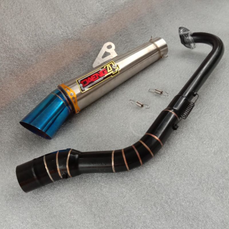 Jual Canister Daeng Sai4 Conical Open Spec Exhaust Big Elbow Pipe Black ...