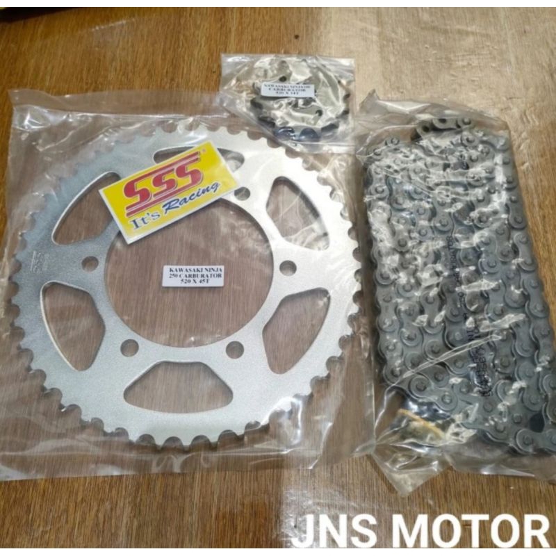 Jual gear gir set sss ninja 250 fi ninja 250 karbu z250 fi original