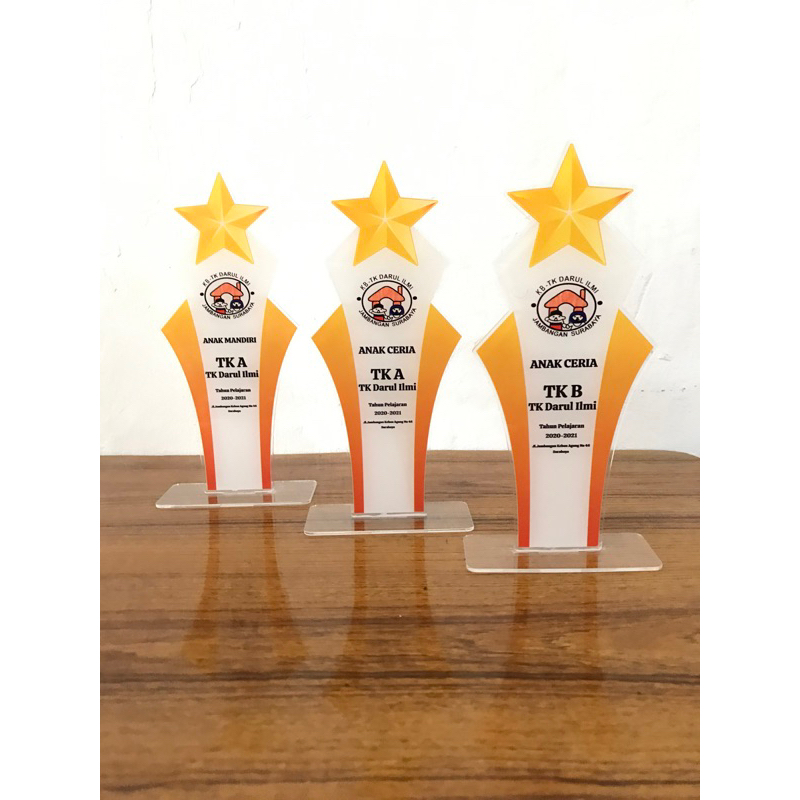 Jual Piala Bintang Kelas Piala Bintang Sekolah Plakat Bintang Kelas ...
