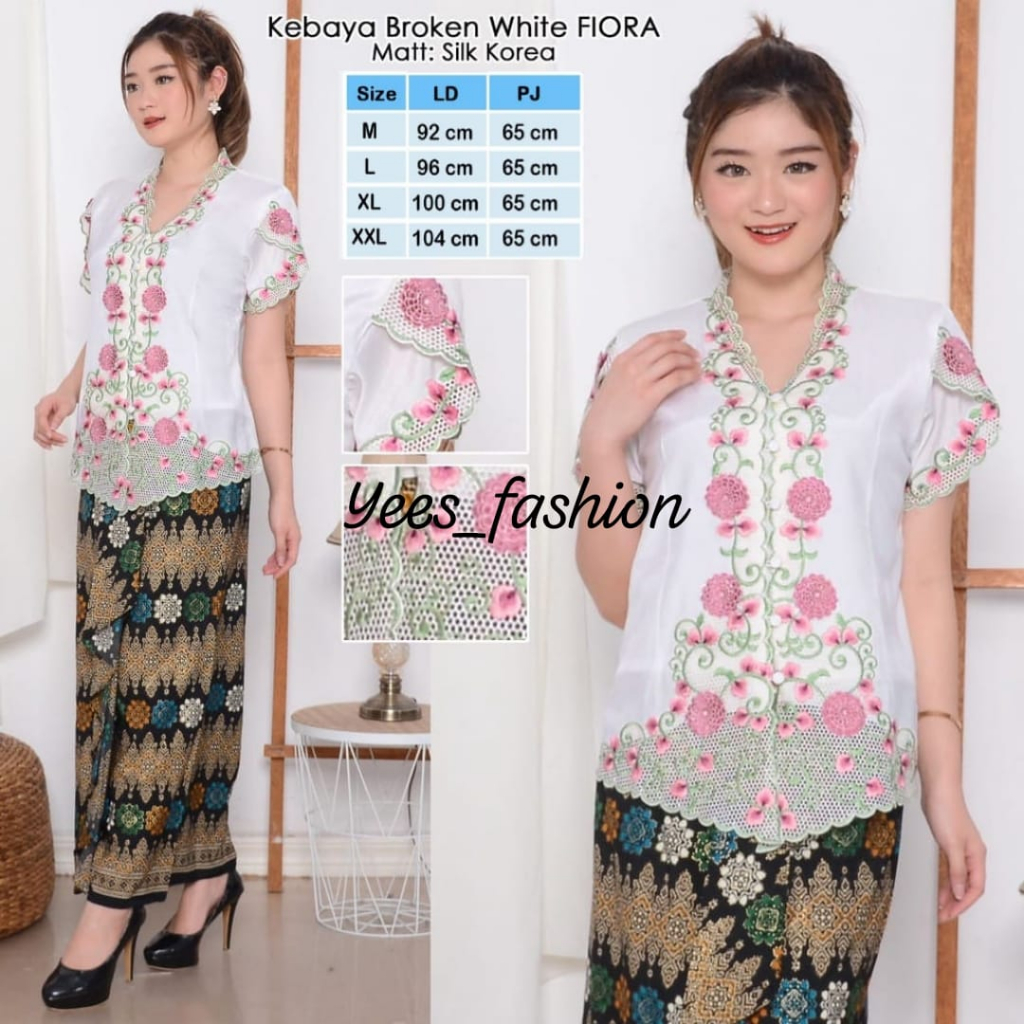 Jual Ready Atasan Kebaya Encim Silky Modern Wanita Cocok Buat Nikahan Wisuda Dan Acara Formal