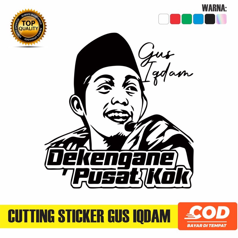 Jual Stiker Viral Cutting Sticker Gus Idam Bisa Custom Kata Kata Stiker ...