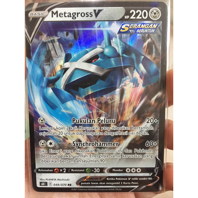 Jual KARTU POKEMON METAGROSS V RR INDONESIA HOLO | Shopee Indonesia