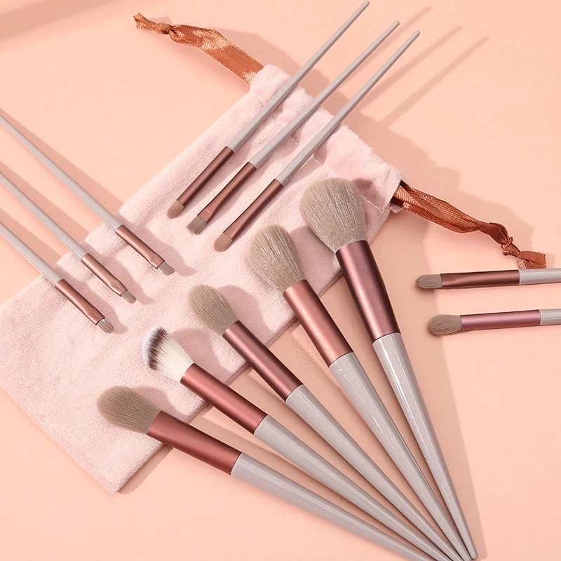 Kuas Make Up 1 Set 13 Pcs Lengkap Puch Lembut Set Kosmetic | AutoStock