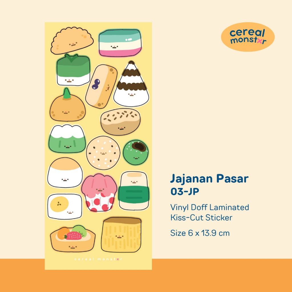 Jual Jajanan Pasar Mini Sticker Set | Shopee Indonesia
