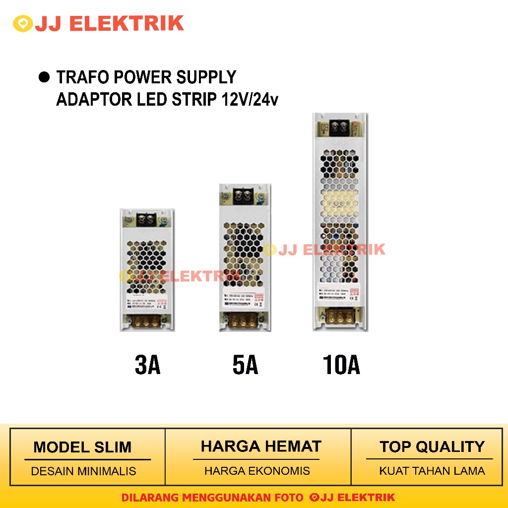 Jual Adaptor Trafo Power Supply Slim V V A A A Volt A Shopee Indonesia