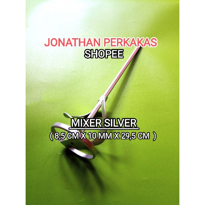 Jual mixer tangkai aduk cat dan semen berwarna silver | Shopee Indonesia