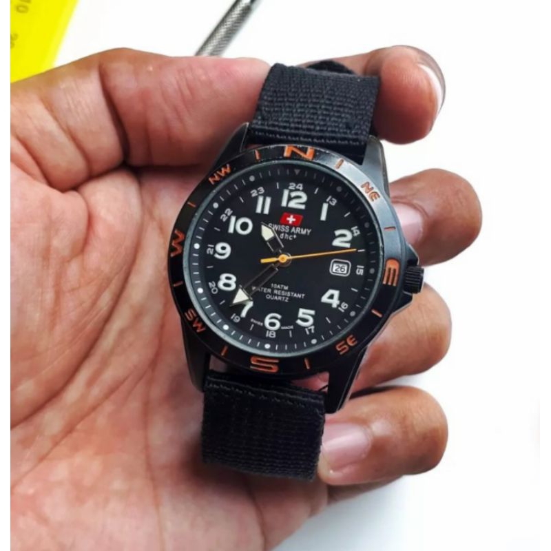 Jual jam tangan swis army dhc black military hc 2845 2 stainless steel Shopee Indonesia