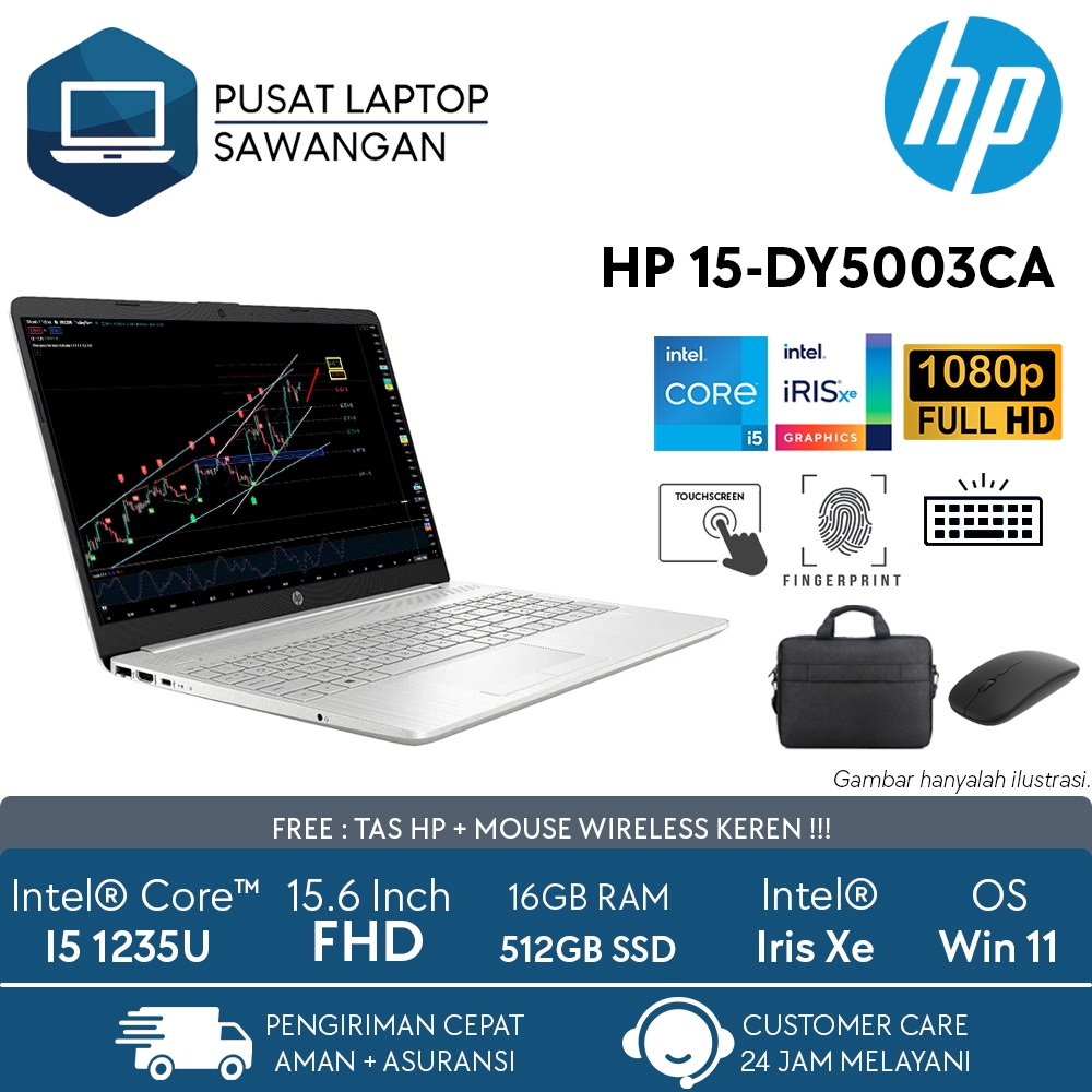 hp 15.6 in laptop 15 dy5003ca