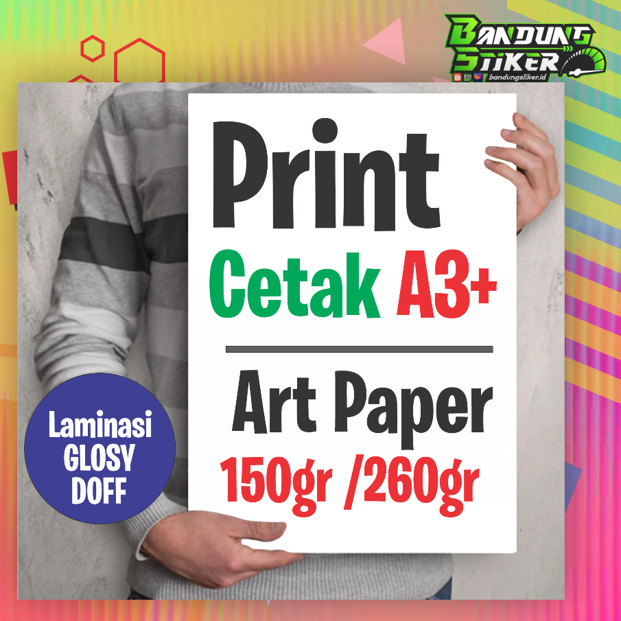 Jual Cetak Art Paper A3 Poster Label Hangtag Shopee Indonesia