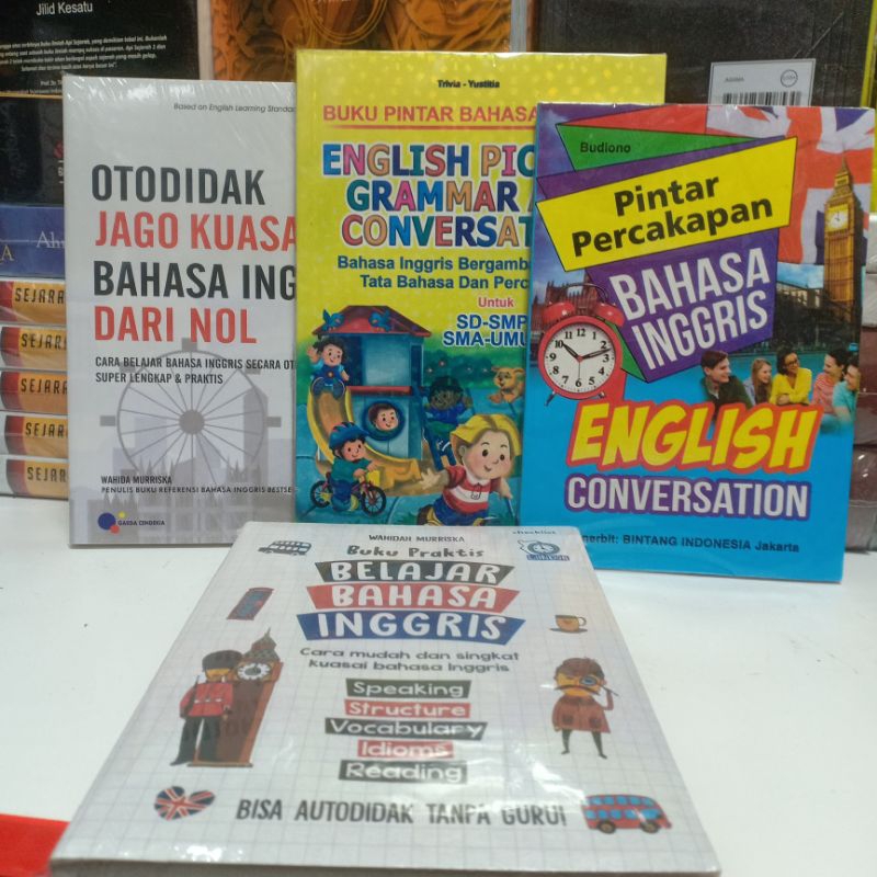 Jual Paket 4 Buku Terlengkap, Otodidak Jago Kuasai Bahasa Inggris Dari ...