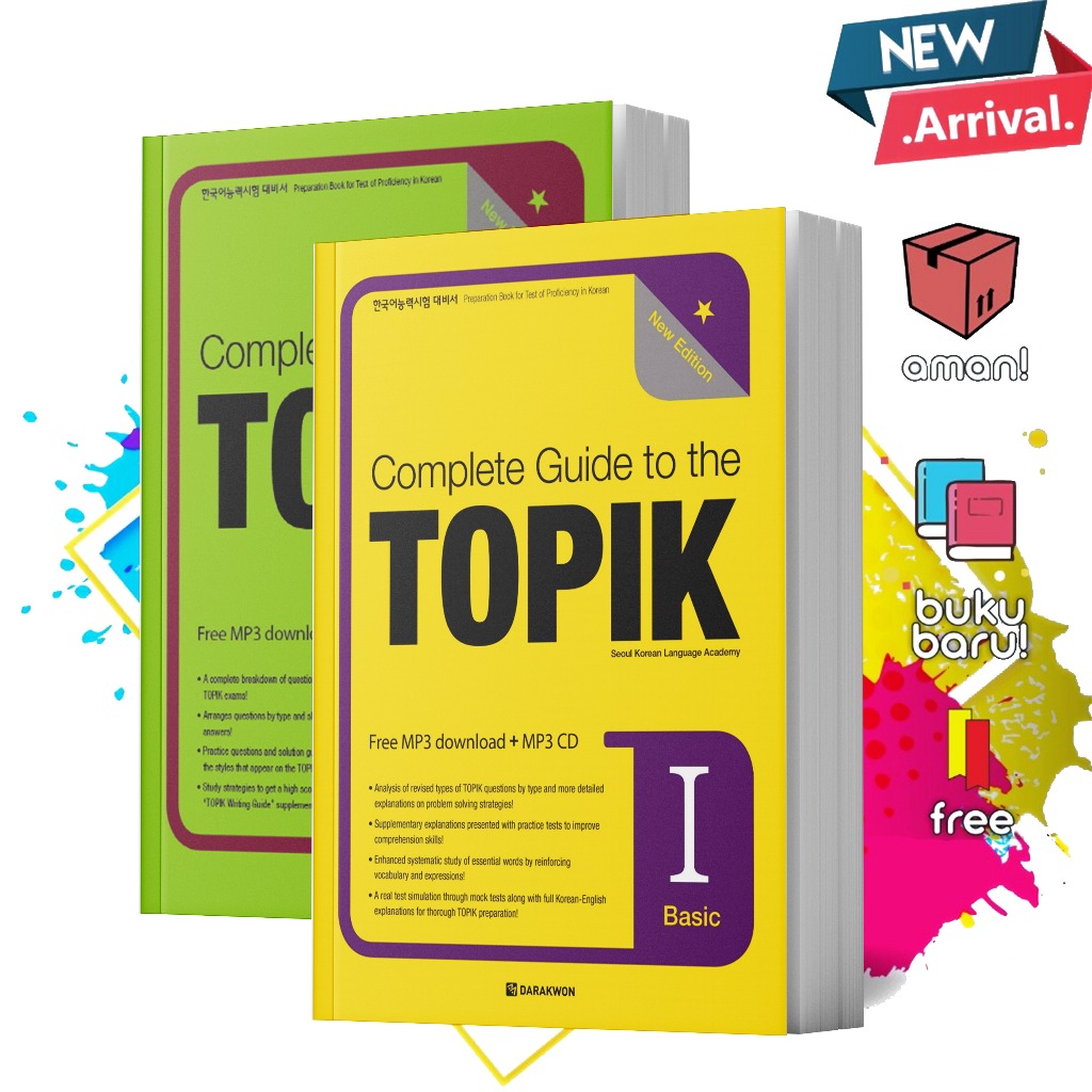 Jual Complete Guide TOPIK I & II | Buku Ujian TOPIK Korea | Shopee ...