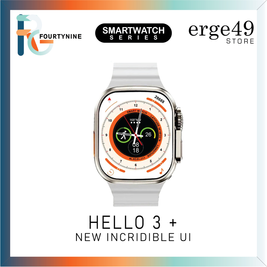 Jual UPGRADE HELLO WATCH 3 PLUS 2.04 SMOOTH UI MUSIC AMOLED 4GB MEMORY ...