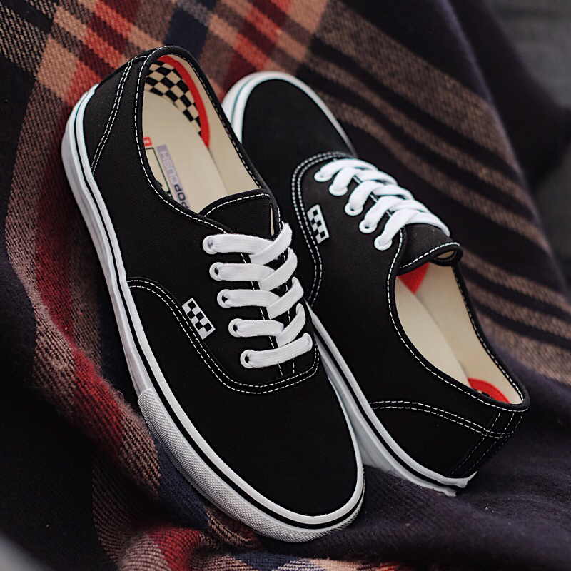 Jual SEPATU VANS ORIGINAL RESMI AUTHENTIC PRO SKATE BLACK WHITE Shopee Indonesia