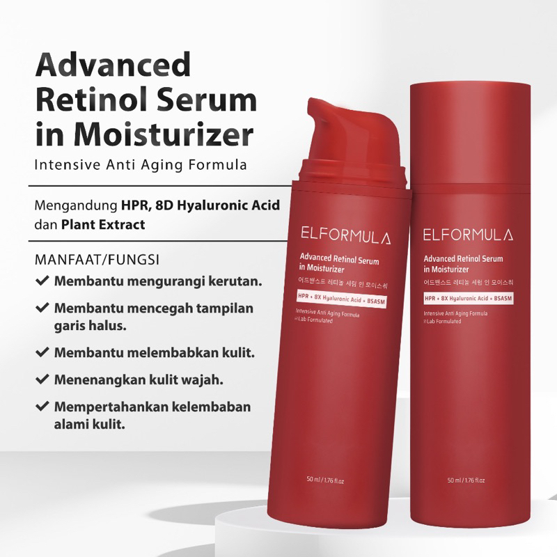 Jual ELFORMULA Advanced Retinol Serum In Moisturizer Shopee Indonesia