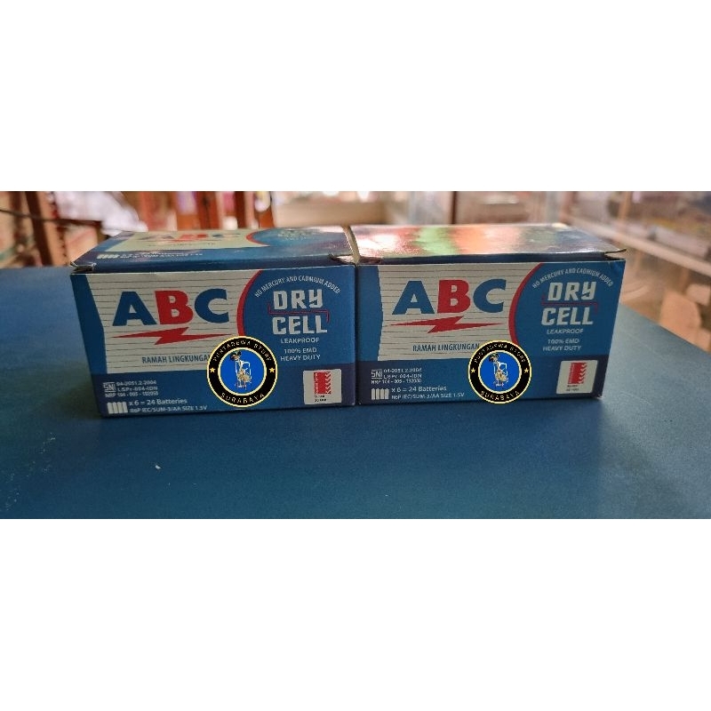 Jual Baterai ABC AA / A2 biru (R6 1,5 V) | Shopee Indonesia
