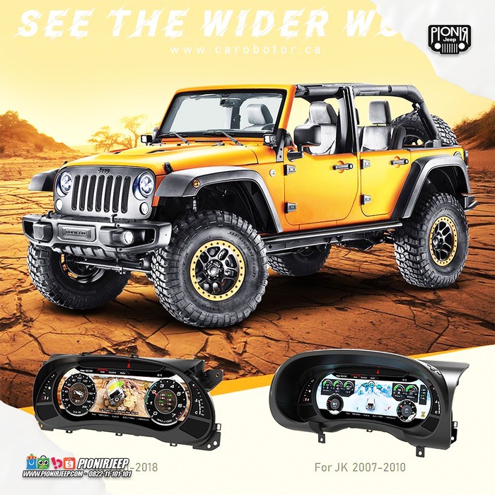 Jual Carobotor J Pro Digital Cluster Dashboard Speedometer Digital Jeep