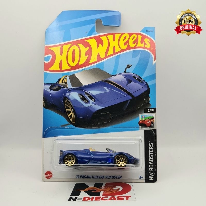 Jual Hot Wheels 17 Pagani Huayra Roadster Biru Shopee Indonesia 2740