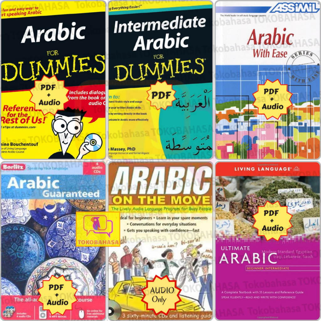 Jual Beginner/ Intermediate Arabic for Dummies Assimil with Ease On the Move Ultimate