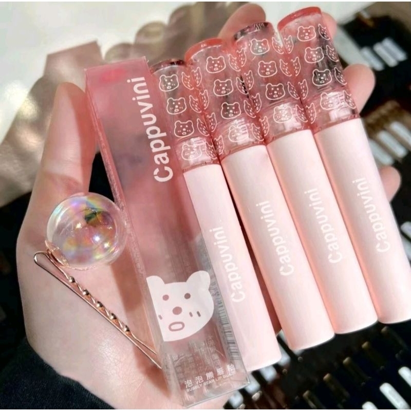 Jual Cappuvini Glass Lipgloss Korean Lip Gloss Water Lipgloss Mirror Korean Lipstick Lip Tint 4353