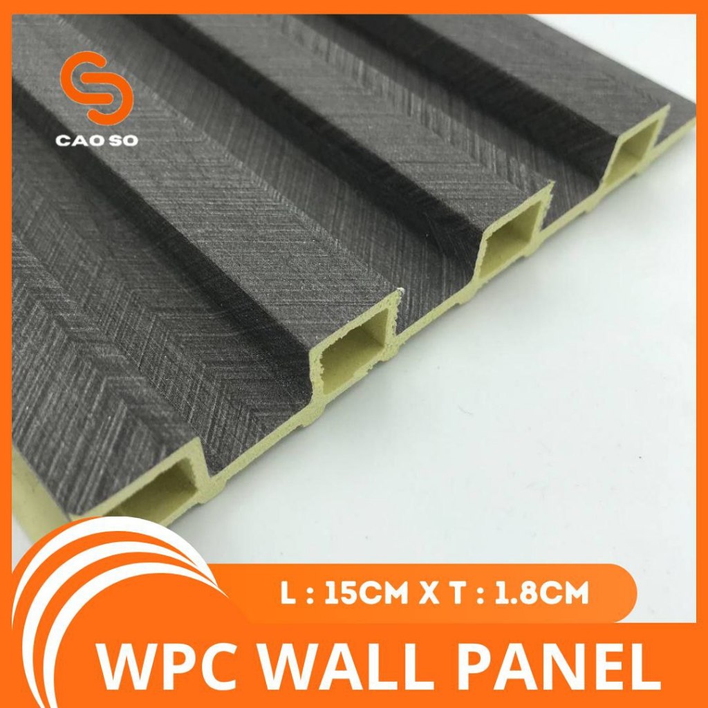 Jual WPC Wall Panel Dekorasi Dinding Kayu Warna Abu Garis Tua Miring ...