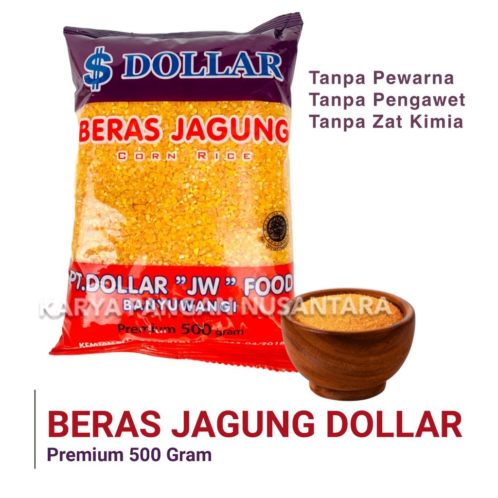 Jual Beras Jagung Dollar Beras Jagung Premium Beras Nasi Jagung 500gr Shopee Indonesia 0881