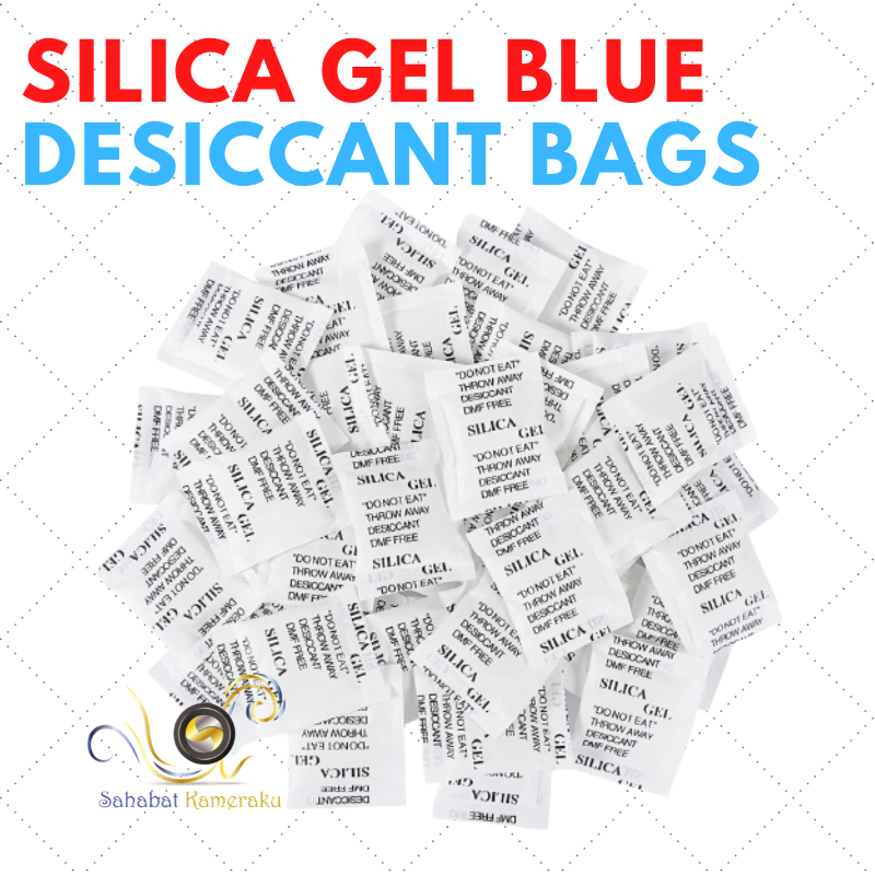 Jual Silica gel blue / silika gel biru 1 pack isi 100pcs grade A 1gr