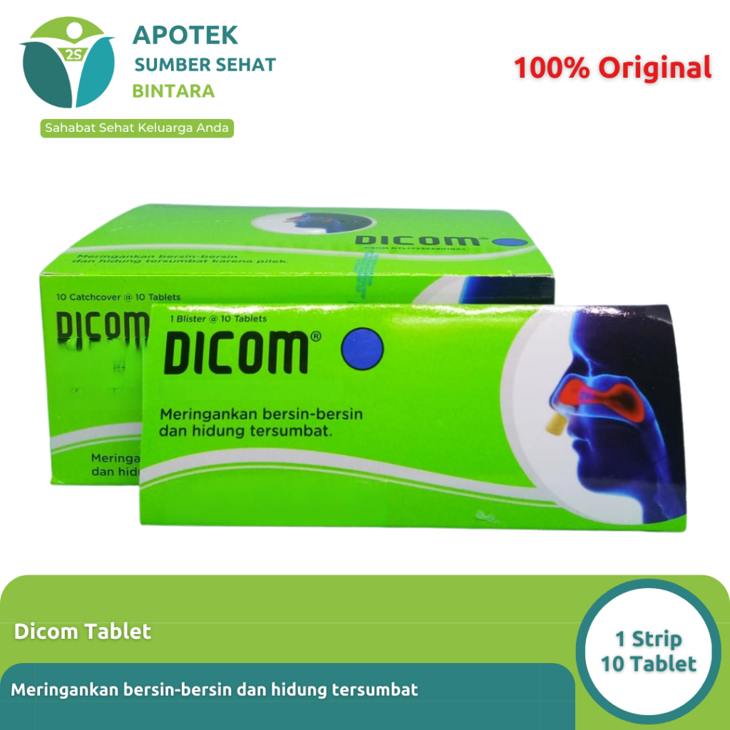 Jual Dicom Obat Pilek dan Alergi 1 Strip 10 Tablet | Shopee Indonesia