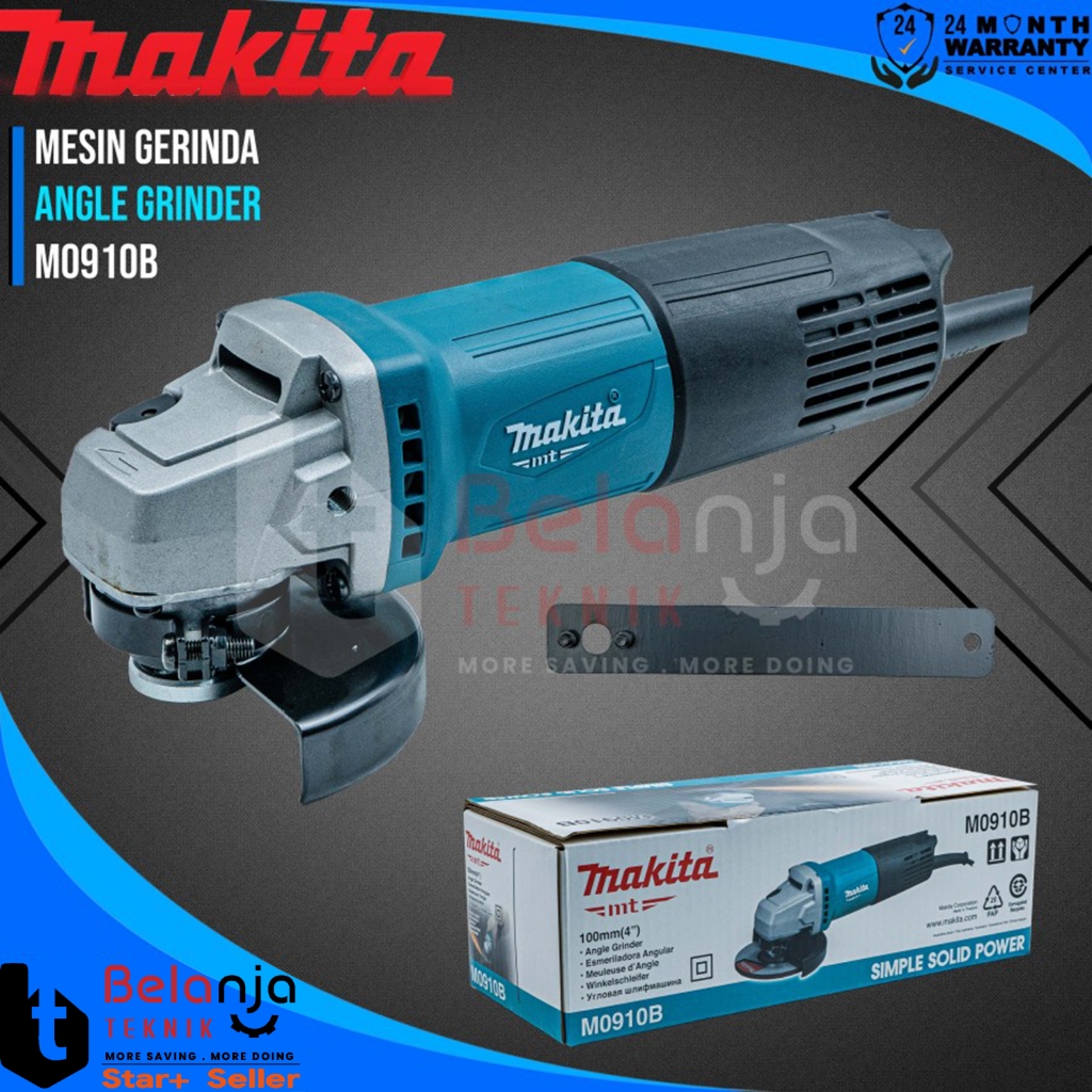 Jual Makita Mesin Gerinda M 0910 B Gurinda 4 INCH Angle Grinder M0910B ...