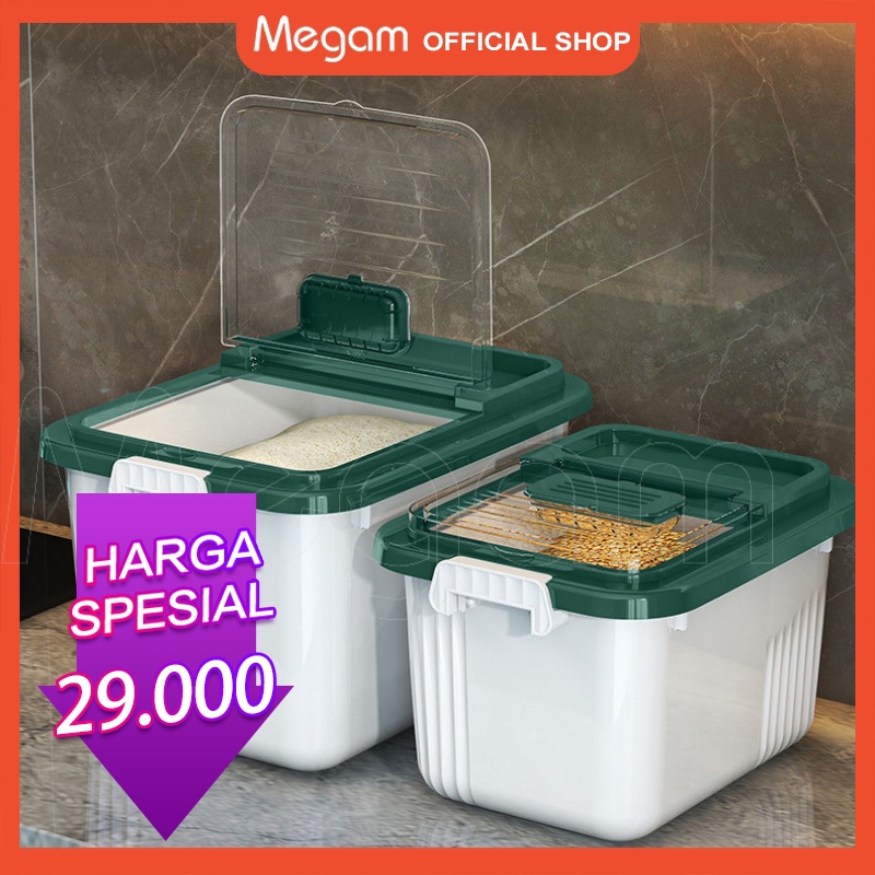 Jual Megam Tempat Beras Kacang Organizer Besar Kotak Beras Tempat ...