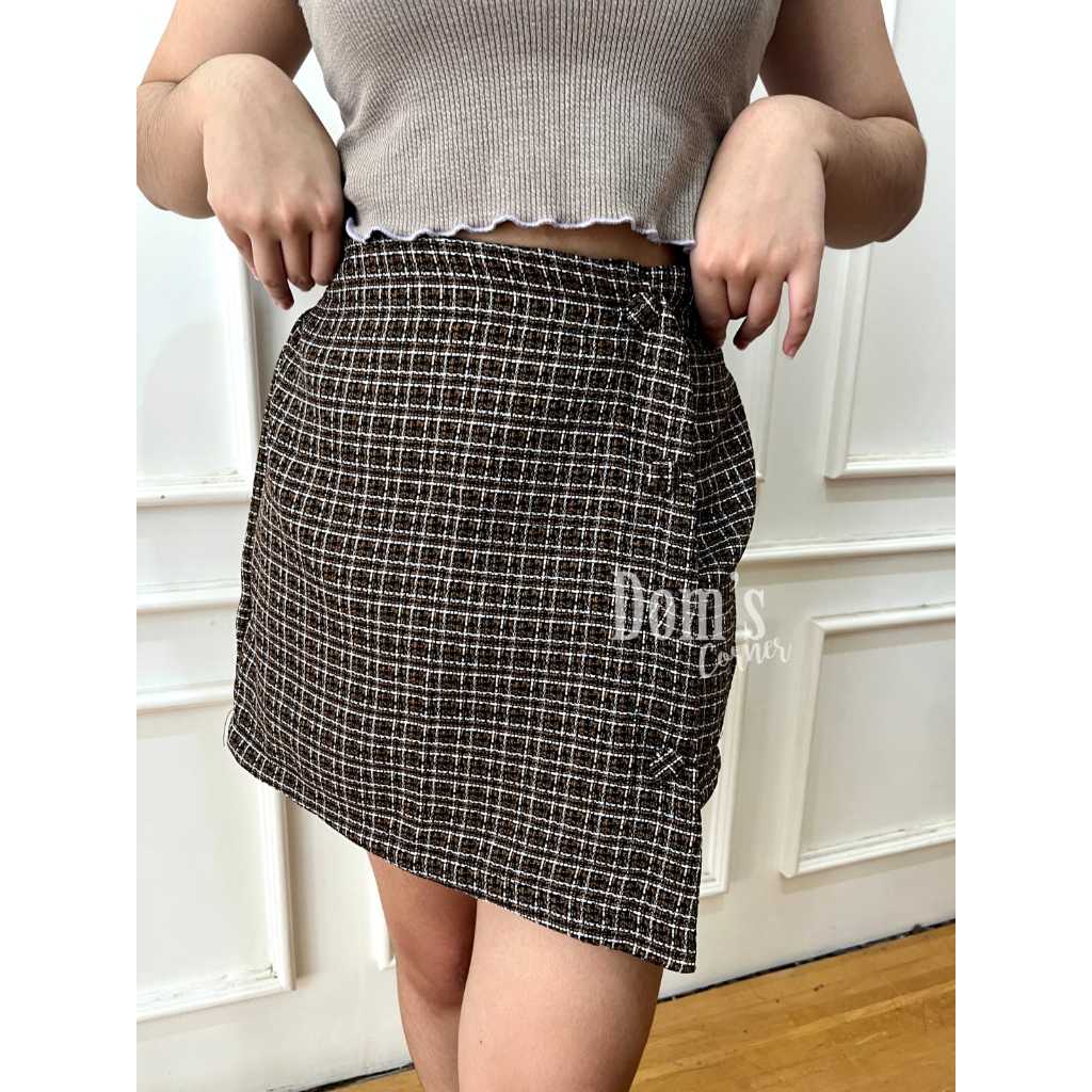 Jual Domscorner - Skort ada SIZE JUMBO - Back to school - skort tweed - celana tweed -rok tweed ...