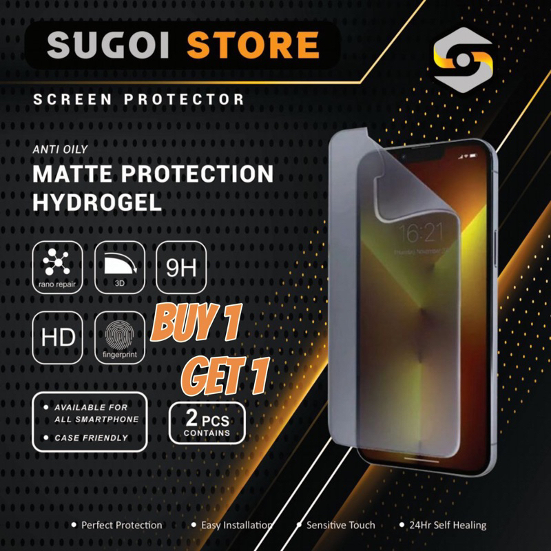 Jual Anti Gores Hydrogel Matte Anti Oily Screen Protector Semua Tipe
