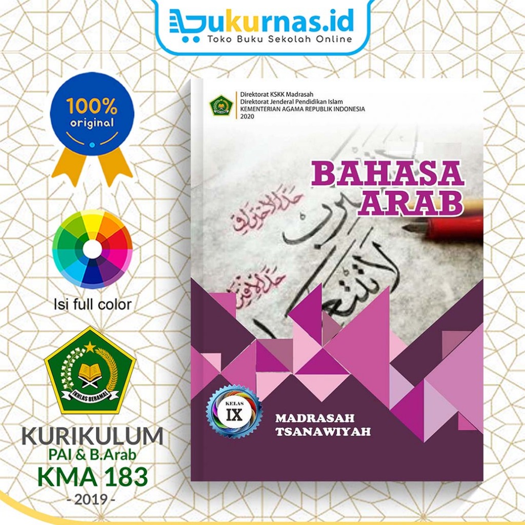 Jual Buku Siswa Bahasa Arab Kelas 9 MTs KEMENAG | Shopee Indonesia