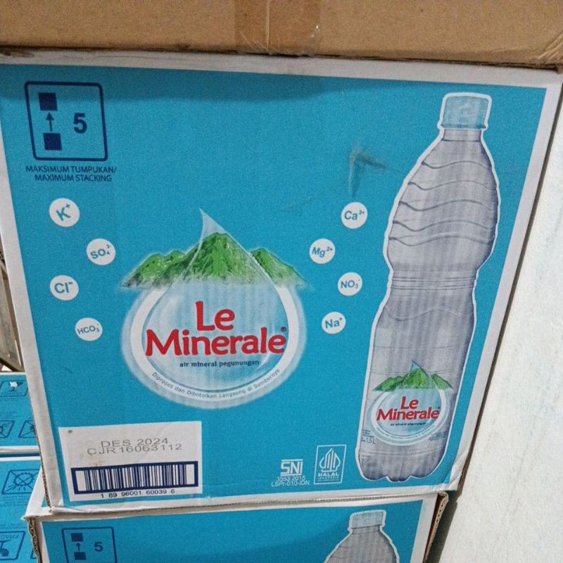 Jual Aqua / Le Minerale / Vit 1500ml Dus (isi 12pcs) Khusus instan ...