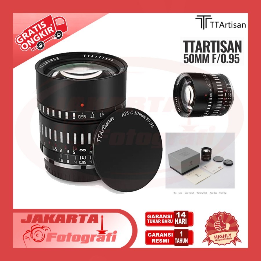 Jual Ttartisan 50mm F0 95 Lens Aps C Shopee Indonesia
