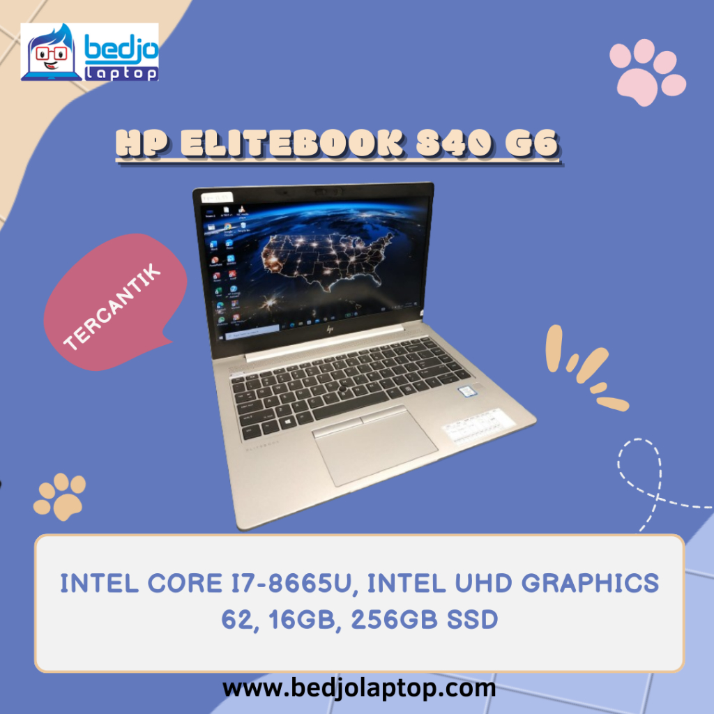 Jual TERCANTIK, HP ELITEBOOK 840 G6, INTEL CORE I78665U, Harga Laptop