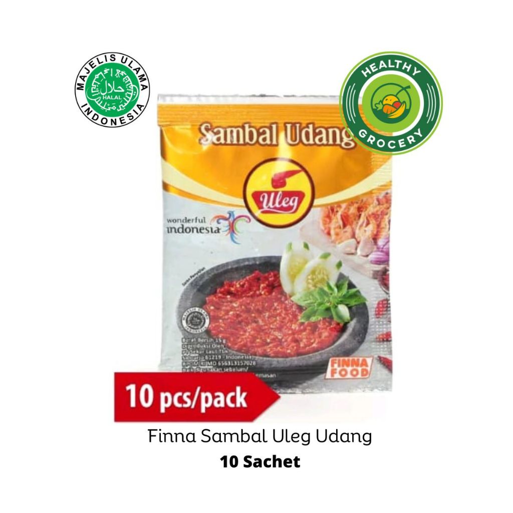 Jual Finna Sambal Uleg All Varian Sachet Finna Sambel Geprek Udang Teri Rawit Kemiri Pedas