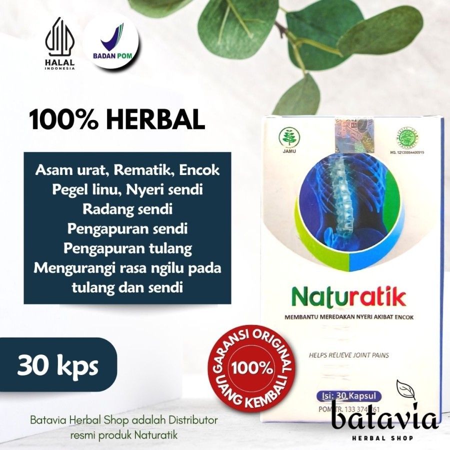 Jual Naturatik Naturafit Herbal Rematik Sendi Asam Urat Encok Pegal