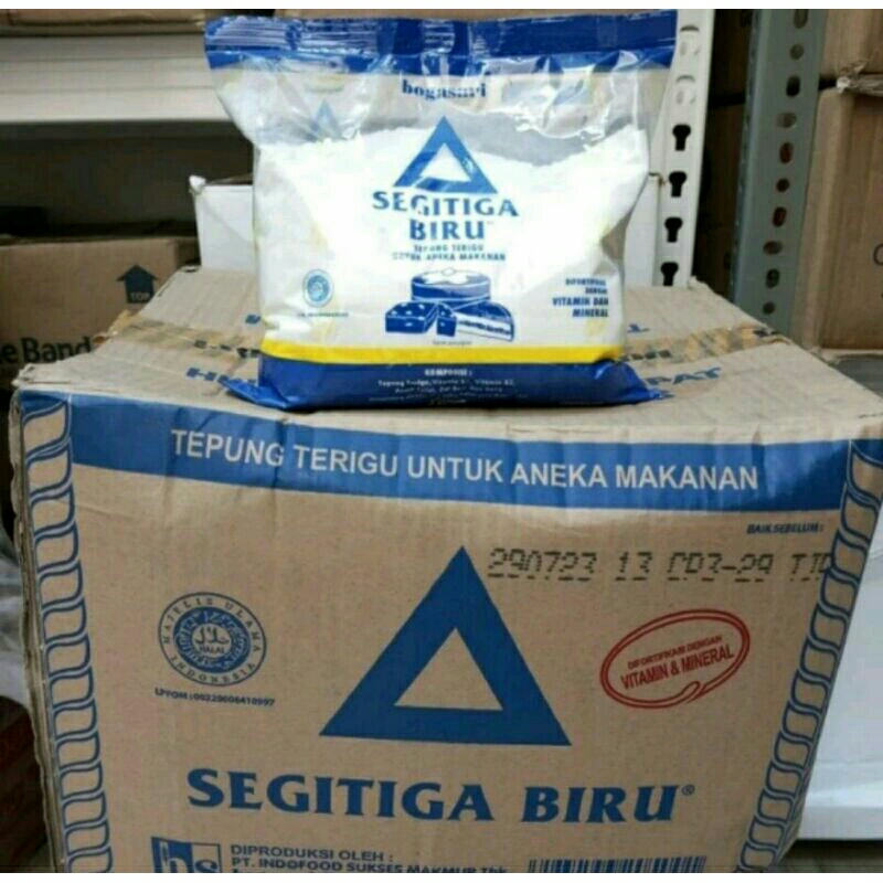 Jual Tepung Terigu Segitiga Biru 500 Gram Dus Shopee Indonesia