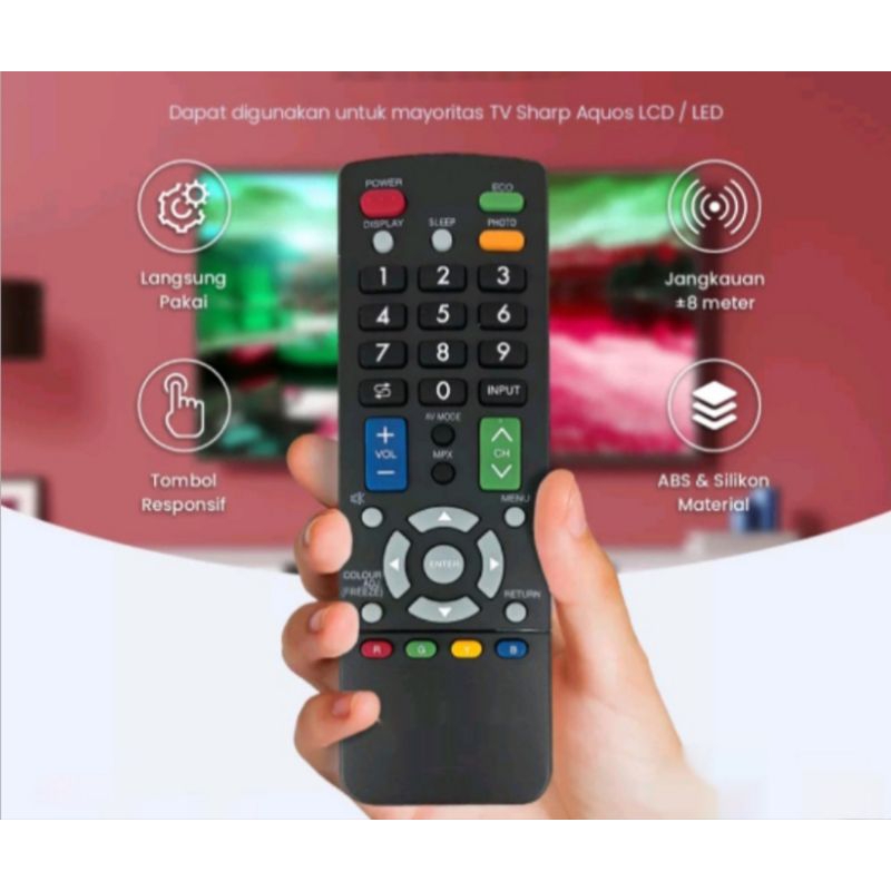 Jual Remot Remote TV SHARP LED/LCD | Shopee Indonesia