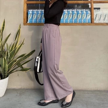 Celana Kulot Anti Kusut Loose Pants Trouser Celana Kerja